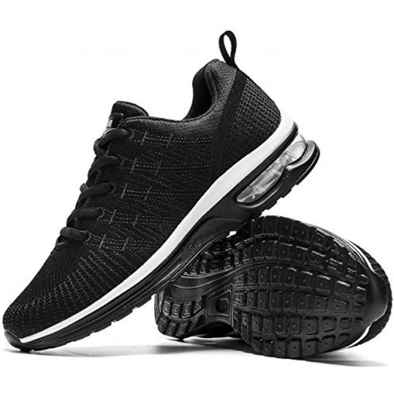 Damyuan Running Shoes Men's Air Cushion Athletic Gym Tennis Shoes Sneakers Lightweight Walking Shoes Black